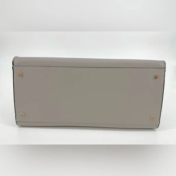 Kate Spade NY Colorblock Satchel & Matching Wallet Set - Gray, White & Black - Picture 6 of 9